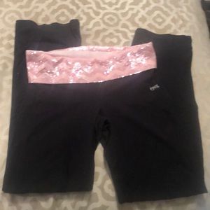 Pink yoga pants